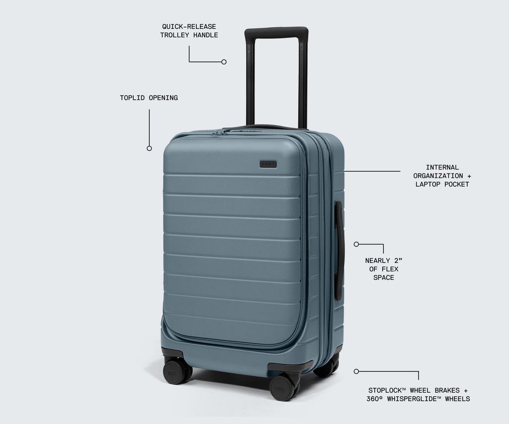 Away Topside Carry-On Suitcase - Jet Black