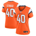 Justin Strnad Denver Broncos Nike Women's Team Game Jersey -  Orange