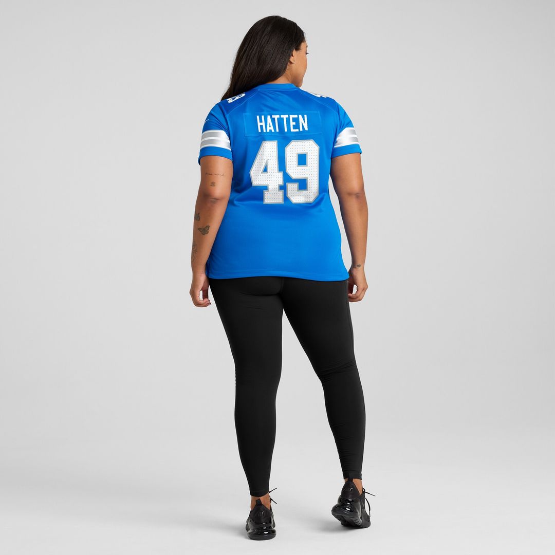 Hogan Hatten Detroit Lions Nike Women's Game Jersey -  Blue