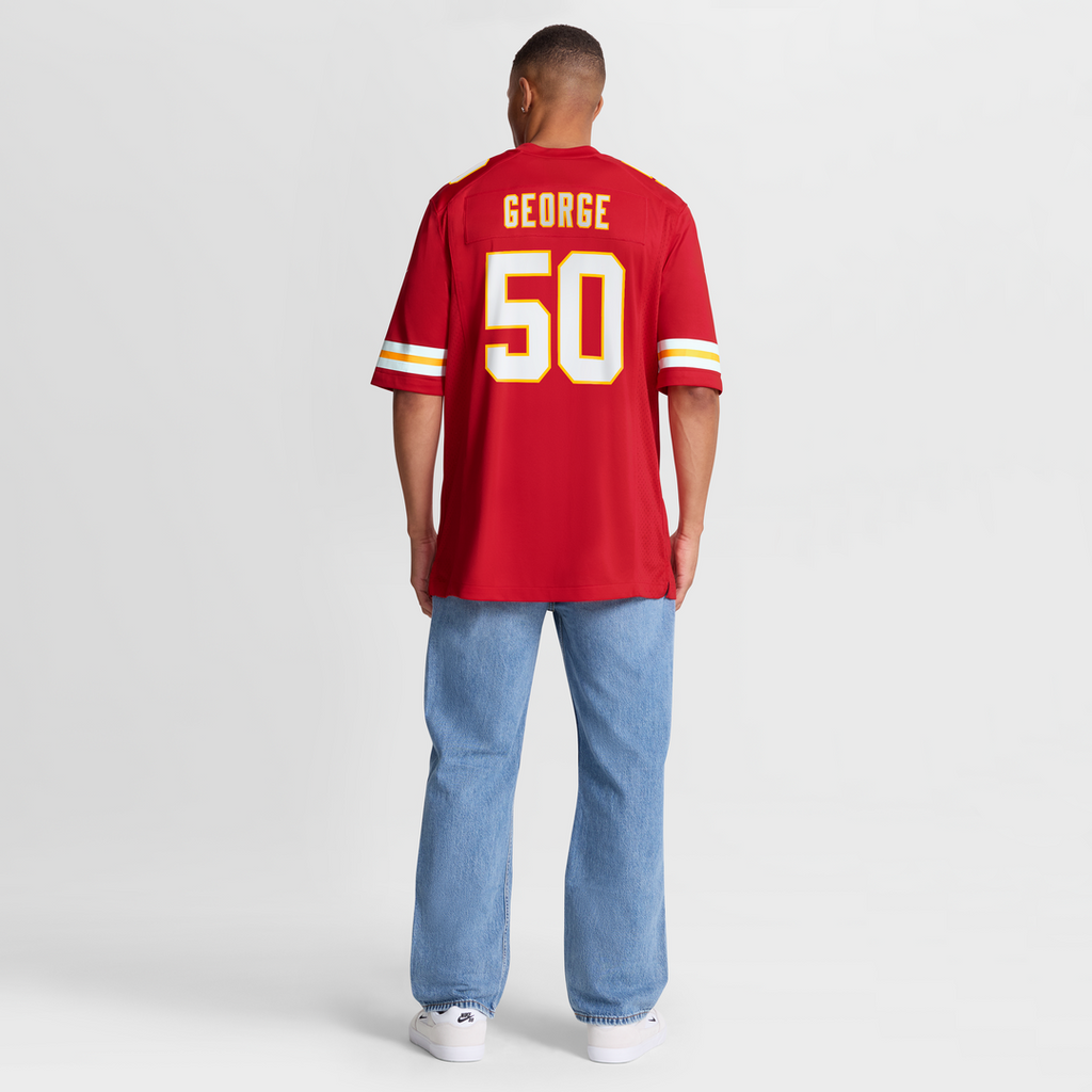 Brandon George Kansas City Chiefs Nike Team Game Jersey -  Red