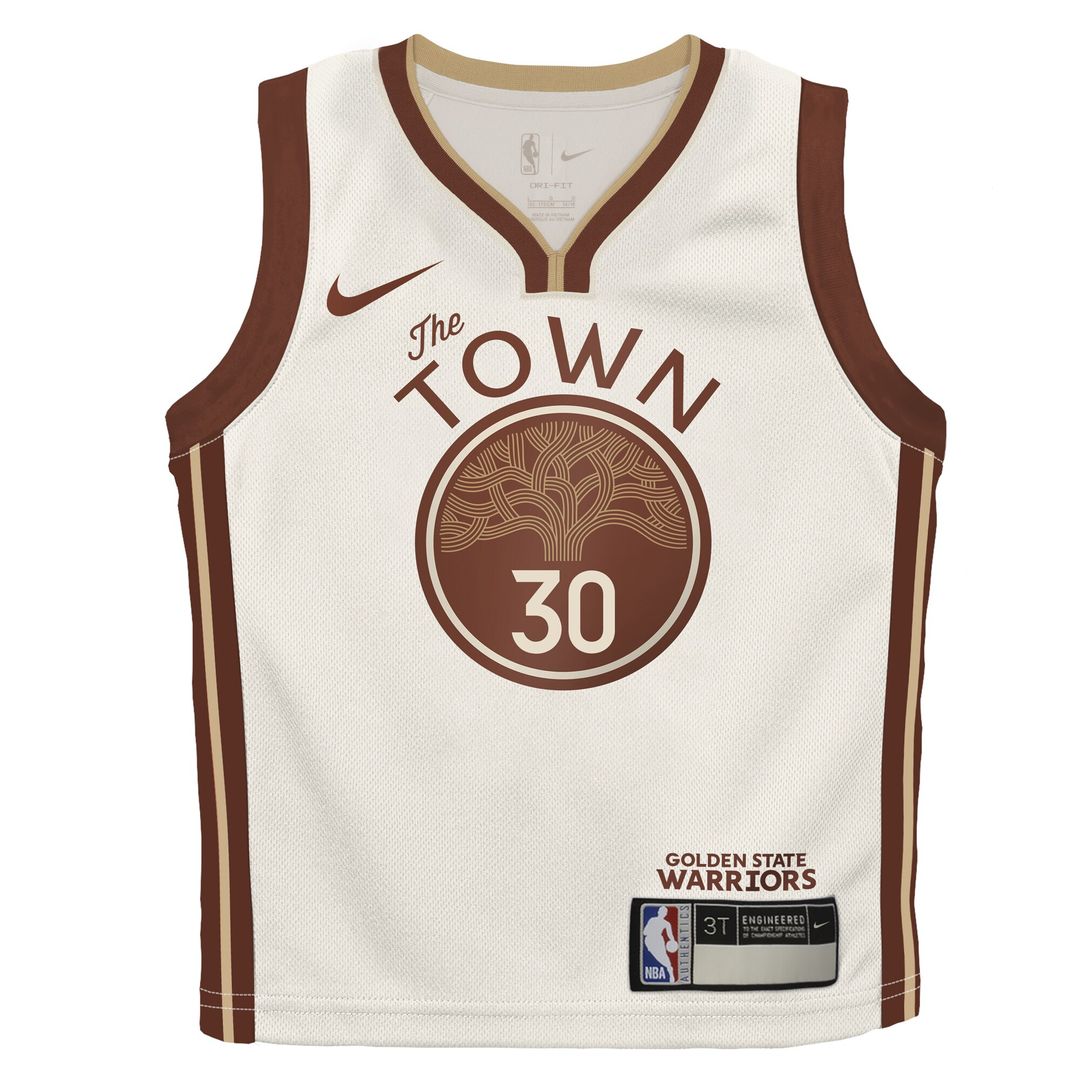 Stephen Curry Golden State Warriors Nike Infant 2025/26 City Edition Swingman Jersey - Tan