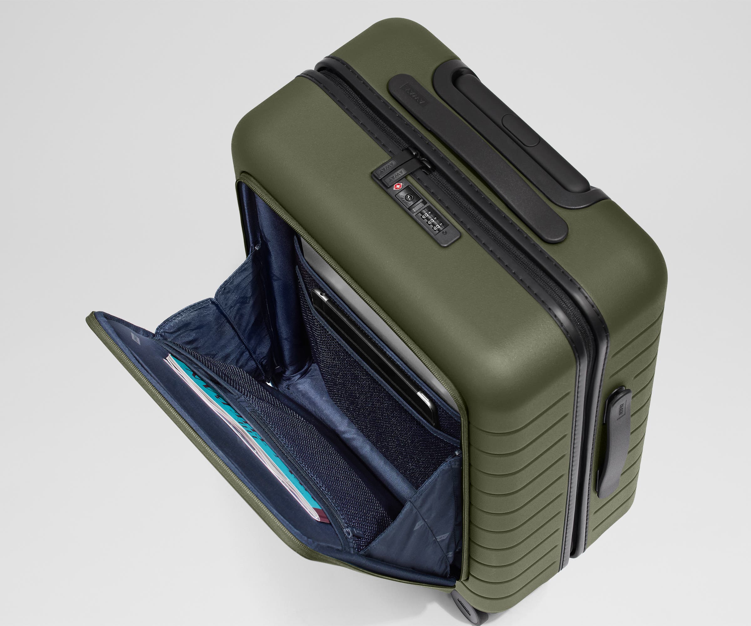 Away The Executive Bigger Carry-On Suitcase - Olive Green