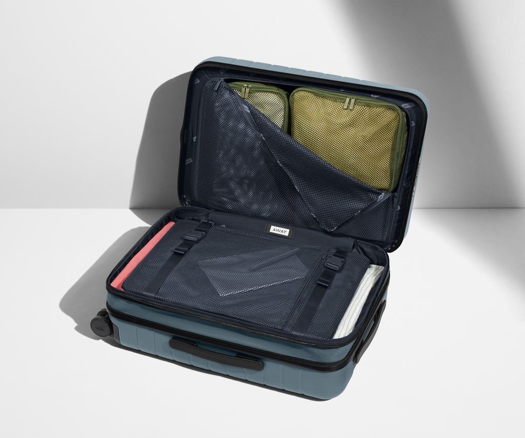 Away The Bigger Carry-On Flex Suitcase - Coast Blue