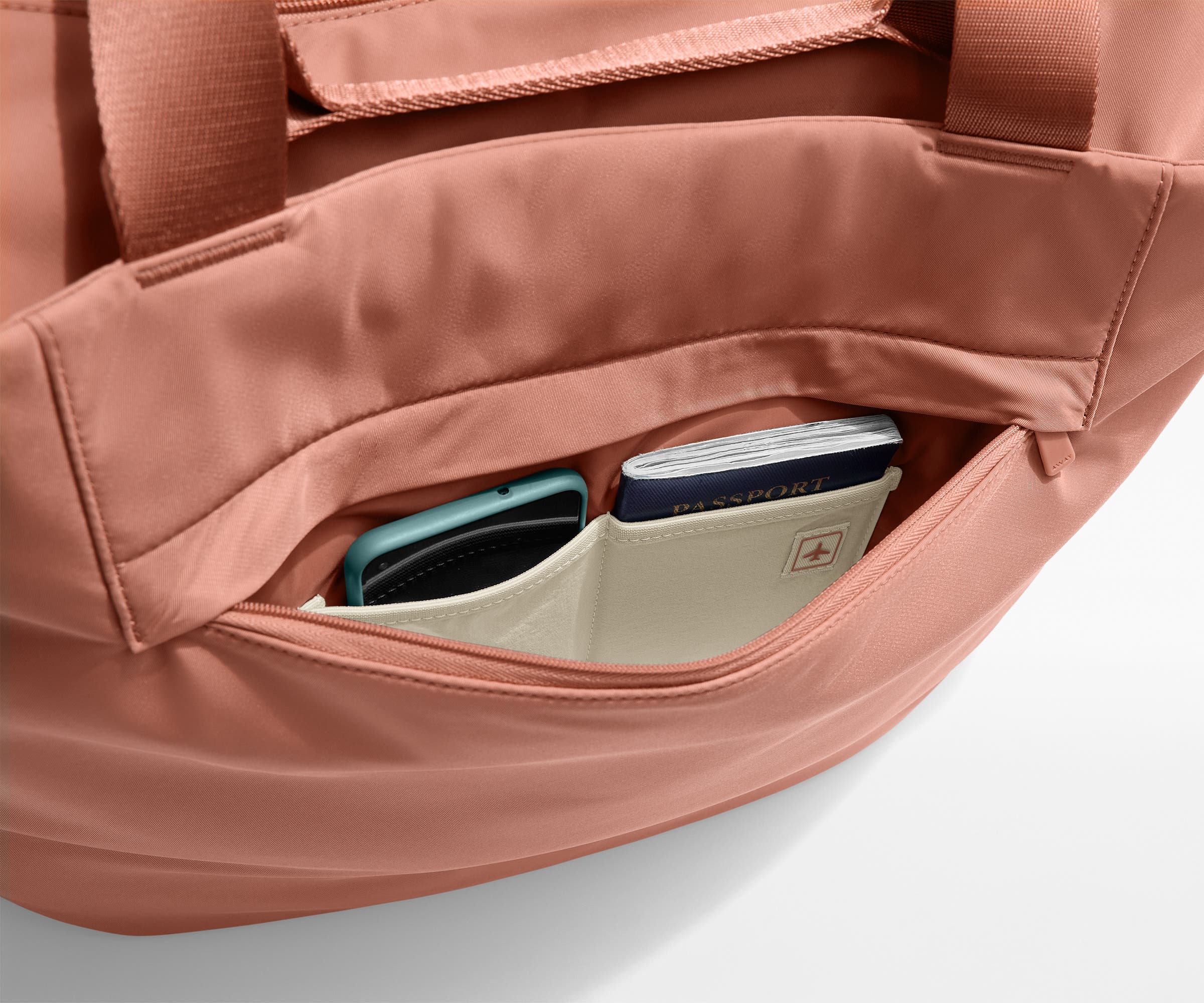 Away Large Featherlight Tote Tote Bag - Clay Pink