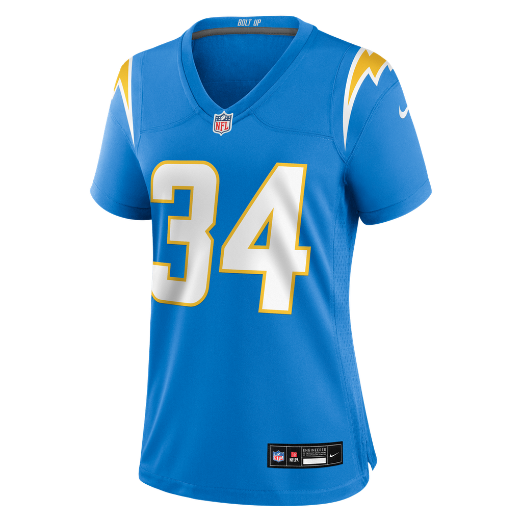 Keaton Mitchell Los Angeles Chargers Nike Women's Team Game Jersey -  Powder Blue