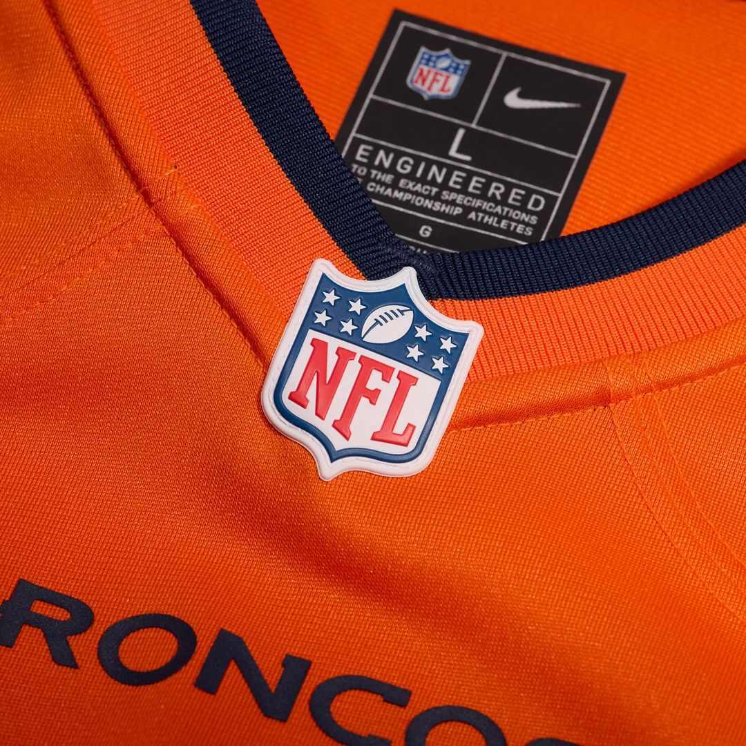 Frank Crum Denver Broncos Nike Team Game Jersey -  Orange