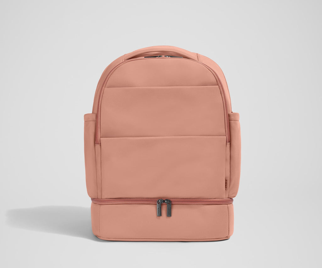 Away The Double Diaper Backpack Diaper Bag - Clay Pink