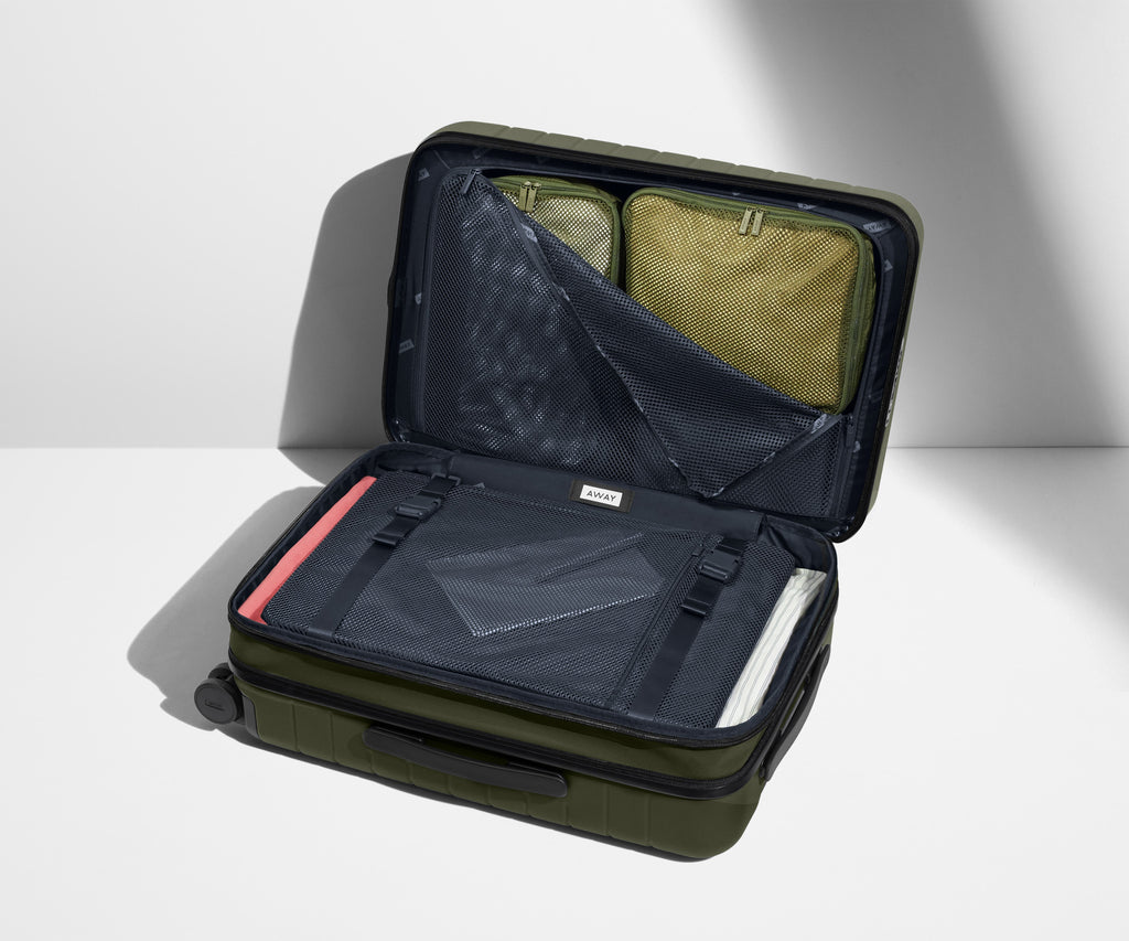 Away The Carry-On Flex Suitcase - Olive Green