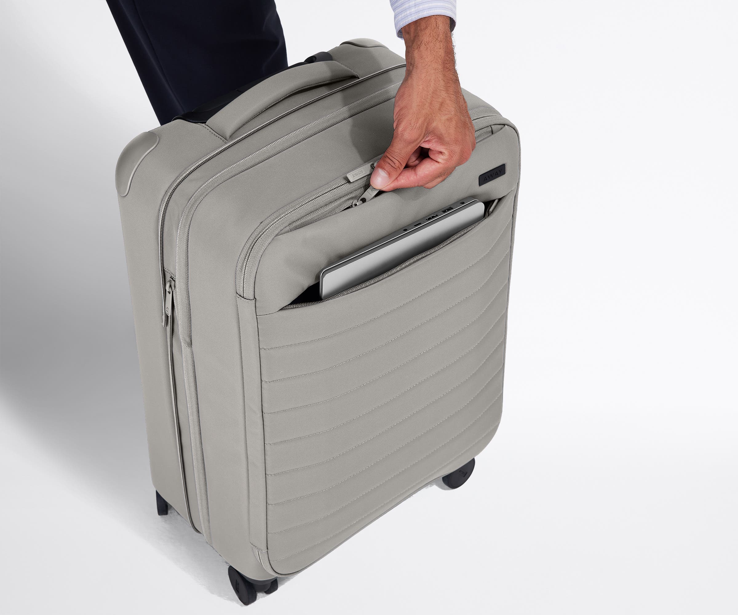 Away Softside Bigger Carry-On Suitcase - Cloud Gray