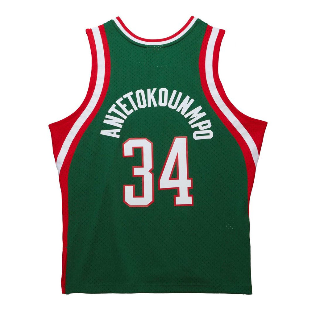 Giannis Antetokounmpo Milwaukee Bucks Mitchell & Ness 2014/15 Hardwood Classics Swingman Jersey - Red